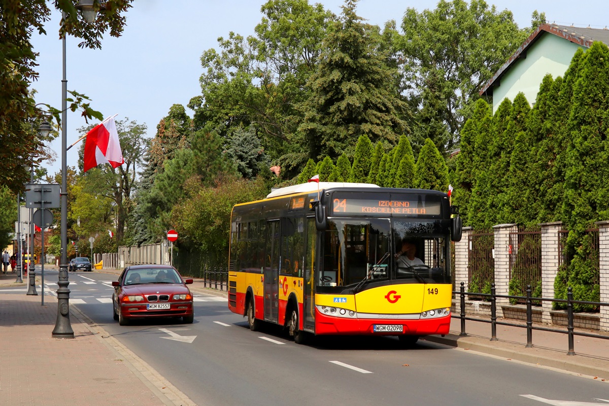 149 (24017)
Solaris jedzie jako kurs linii numer 24: Grodzisk Maz. Dw. PKP (13:10)-Izdebno KoĹcielne PÄtla (13:37). Pozdrowienia dla Kierowcy! 
