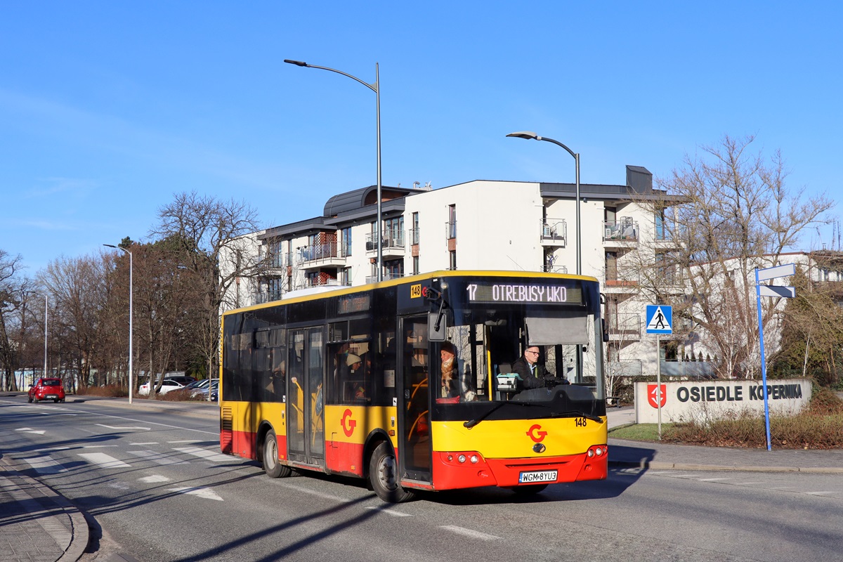 148 (60007)
ZAZ jedzie jako kurs linii numer 17: Grodzisk Maz. Szpital (13:05)-OtrÄbusy WKD (13:55). 
