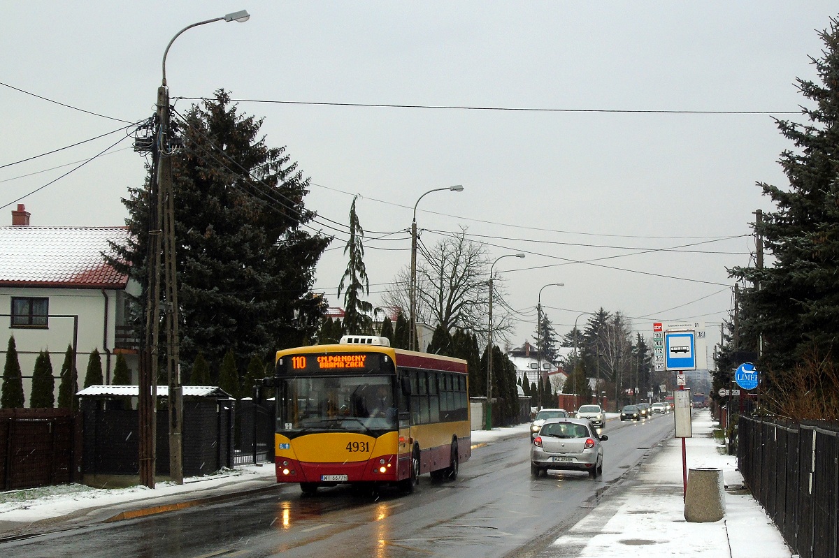 4931
Jelcz jedzie w obsĹudze kursu linii numer 110 w relacji Metro Marymont (10:24)-Cmentarz PĂłĹnocny-Brama Zachodnia (10:50). 
Słowa kluczowe: M121I