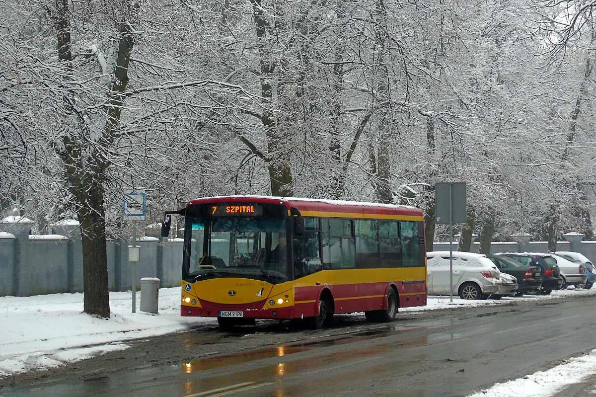30026
SanCity stoi na przystanku "Grodzisk RadoĹska WKD" jadÄc w obsĹudze kursu "8" linii numer 7 w relacji Grodzisk Maz. Szpital (12:50)-Grodzisk Maz. Szpital (13:28) p. Grodzisk Maz. Os. Teligi (13:09). 
