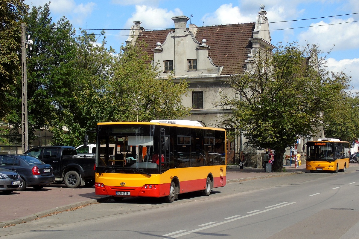 60033
ZAZ #60033 oczekuje na zatrudnienie zaĹ stojÄcy za nim ZAZ #70008 podstawiĹ siÄ by wykonaÄ kurs linii numer B6 w relacji PruszkĂłw PKP (13:25)-BrwinĂłw Rynek (13:45). 
