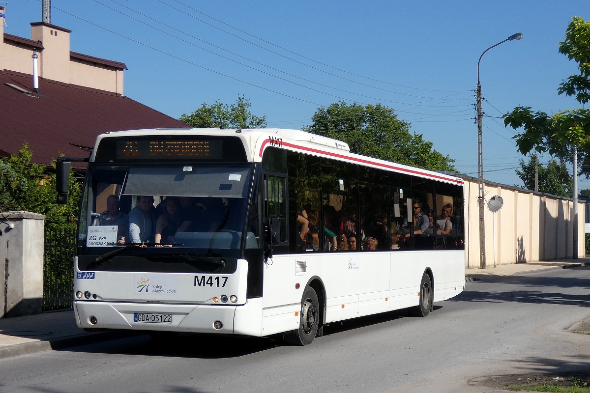 M417
Ambasador jedzie w obsĹudze kursu linii zastÄpczej KM ZG w relacji Grodzisk Mazowiecki Dw. PKP (8:35)-Warszawa Dw. Zachodni (9:51). 

