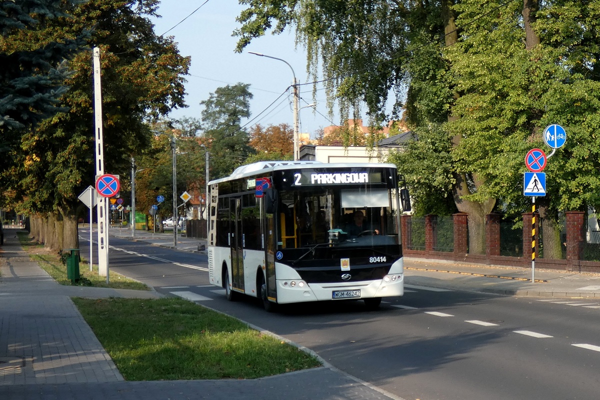 80414
ZAZ jedzie w obsĹudze kursu "7547" linii numer 2 w relacji ĹťyrardĂłw Ĺťeromskiego/PoznaĹska (8:13)-ĹťyrardĂłw Parkingowa PÄtla (8:33). 
