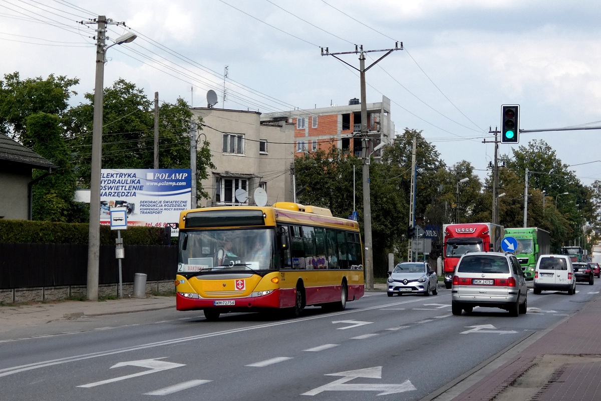 80292 
Scania (ex. A592) jedzie w obsĹudze kursu "5167" linii numer 2 w relacji Grodzisk Maz. Dw. PKP (14:47)-MakĂłwka (15:05). 
