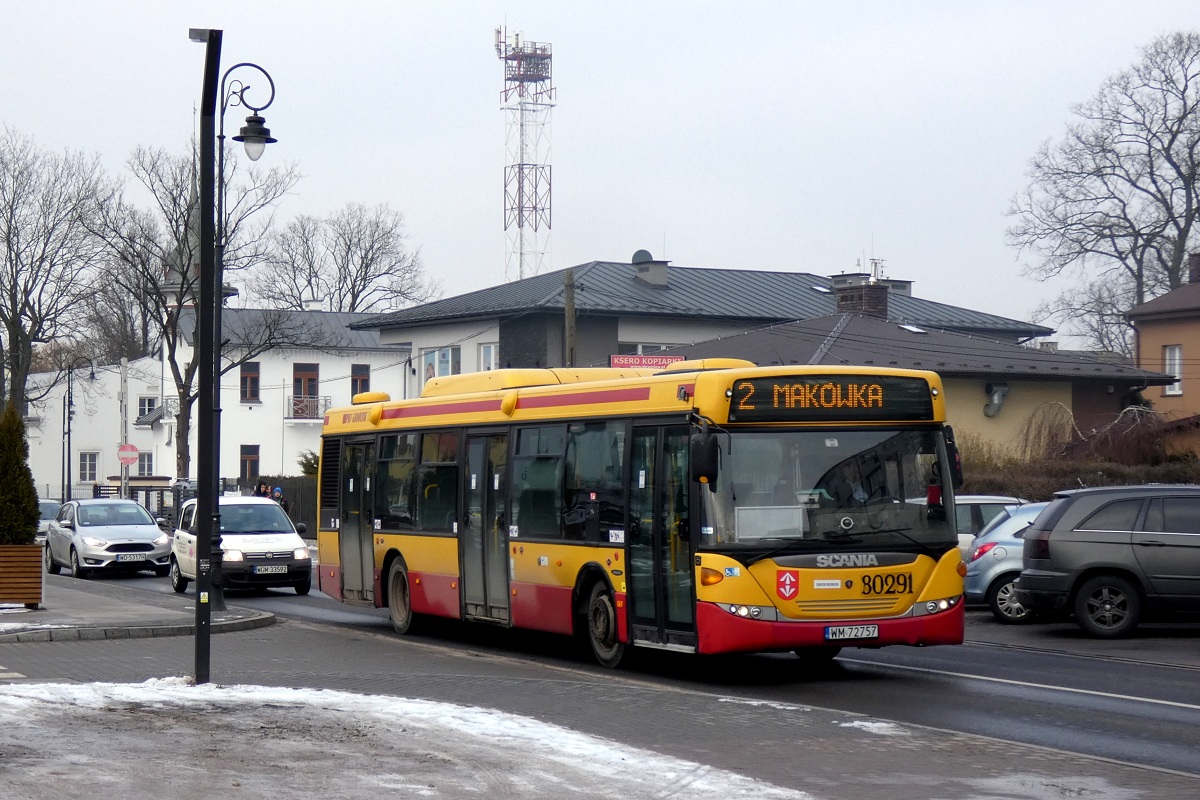 80291
Scania (ex. A591) jedzie w obsĹudze kursu â5125â linii numer 2 w relacji SiestrzeĹ (13:18)-MakĂłwka (13:58). 
