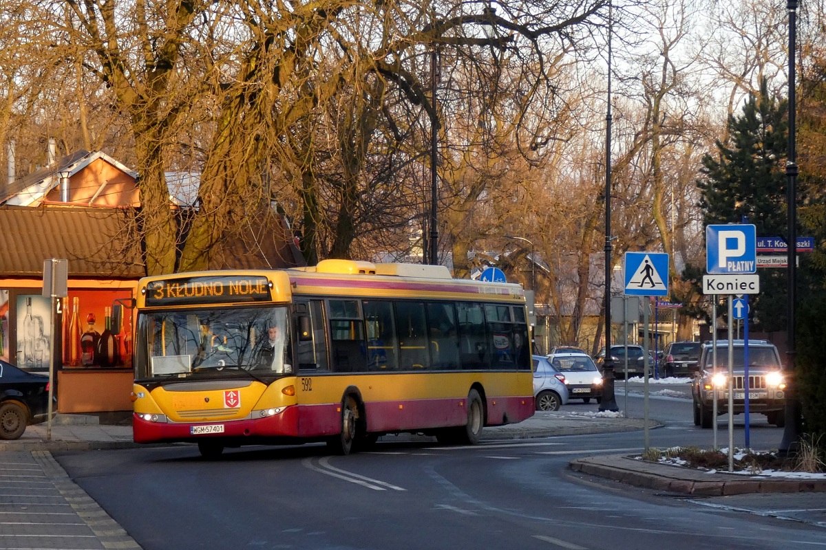 80292 
Scania (ex. A592) jedzie w obsĹudze kursu â5524â linii numer 3 w relacji SzczÄsne Cmentarz Nowy (15:20)-KĹudno Nowe PÄtla (16:41). 
