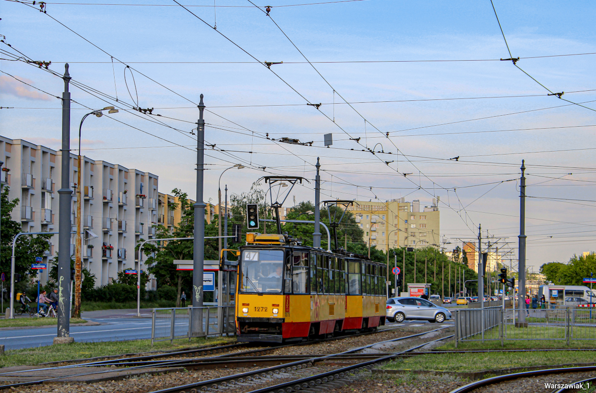 1272+1271
47; Tymczasowa linia tramwajowa kursująca w dniach 29.05-05.06 w związku z pracami torowymi na skrzyżowaniu Al Jana Pawła II/Stawki

