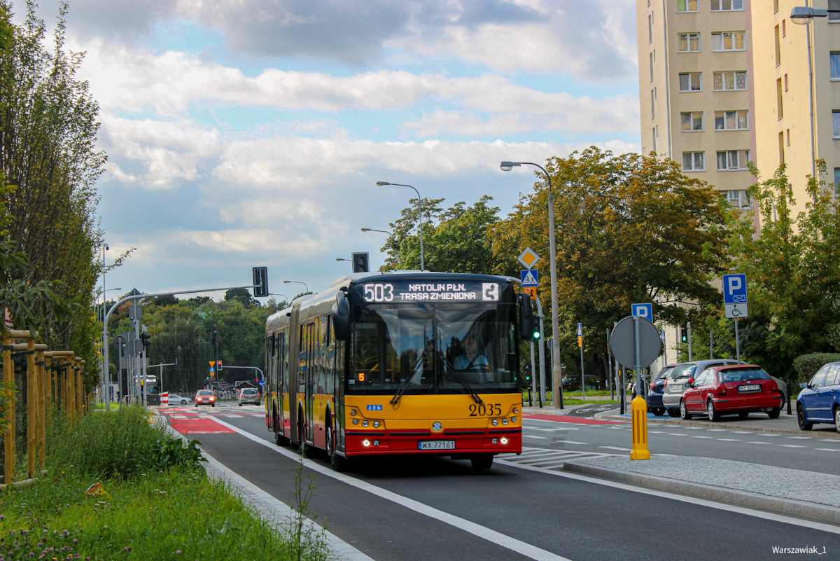 2035
W zwiÄzku z organizacjÄ 43 Maratonu Warszawskiego wiele linii autobusowych i tramwajowych  zostaĹo skierowanych na objazdy. MiÄdzy innymi 503 wylÄdowaĹo na Esperanto . 
Słowa kluczowe: Objazd