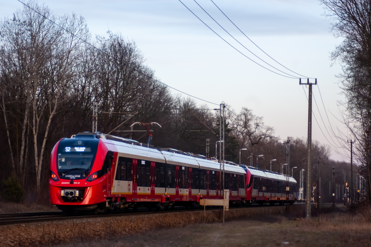 31WEba-003
Dzisiejszy debiut skĹadu 31WEba-004 + 31WEba-003. Niestety zostaĹ juĹź on zniszczony przez wandali.
