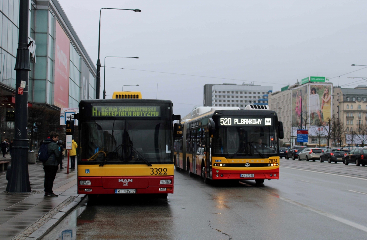 3322
MAN podczas postoju na przystanku Centrum 02. 2 kwietnia przypada dzieĹ ĹwiadomoĹci i akceptacji autyzmu. Z tej okazji specjalna linia autobusowa. Pozdrowienia dla kierowcĂłw!

