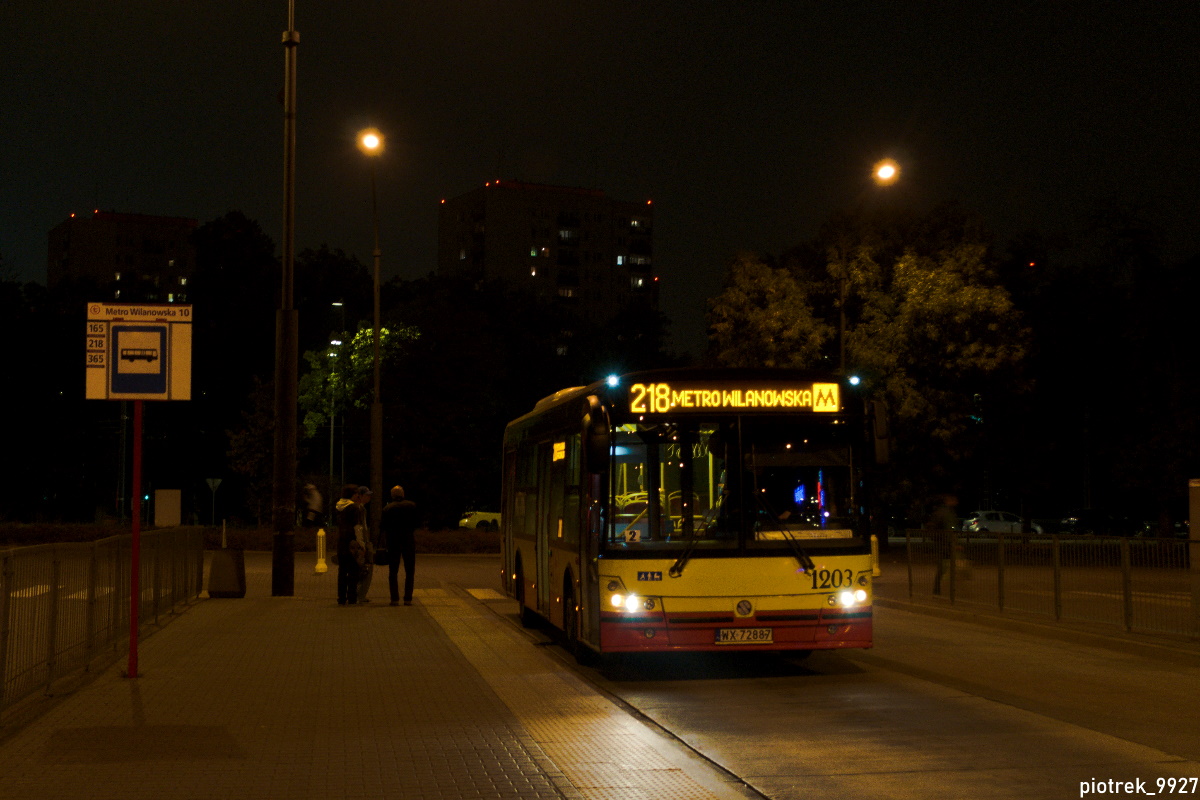 1203
WoroniczaĹski Solbus wĹaĹnie zakoĹczyĹ pĂłĹkurs z kraĹca KrĂłlikarnia do wÄzĹa przesiadkowego Metro Wilanowska. Jest to moje trzecie nocne zdjÄcie. Zapraszam do ocenki :)
