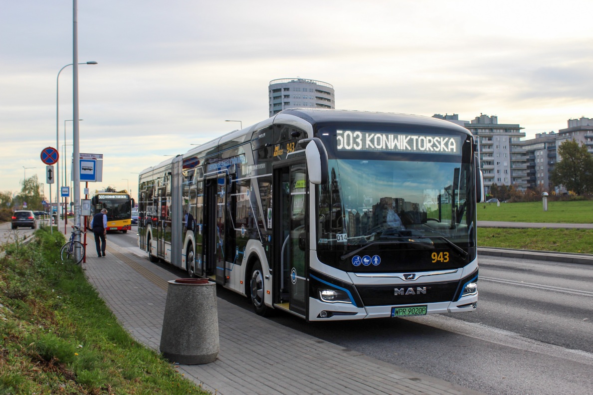 943
Pierwszy dzieĹ testĂłw elektrycznego MANa Lion's City 18E

