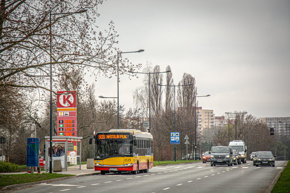 1535
W tÄ niedzielÄ bÄdzie ponownie planowe 12 metrĂłw na 503 + skrĂłcenie do Pl. Konstytucji spowodowane maratonem
